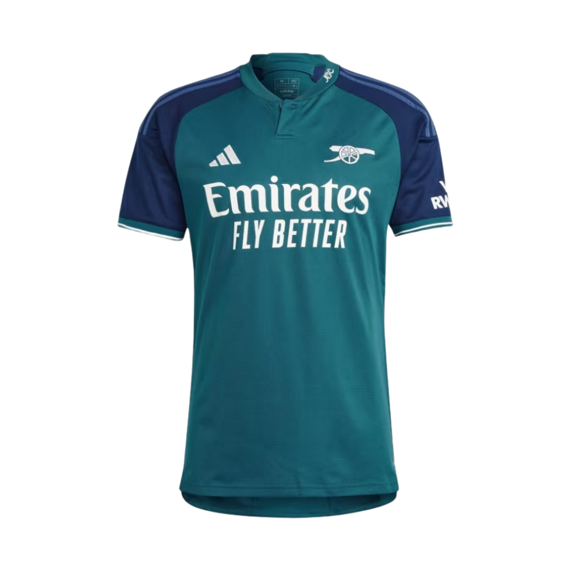 아디다스 아스널 2023/24 3rd 저지 리치 그린 컬리지에이트 네이비 - US 사이즈 (논 마킹 버전)(Adidas Arsenal 2023/24 3rd Jersey Rich Green Collegiate Navy - US Sizing (Non Marking Ver.))