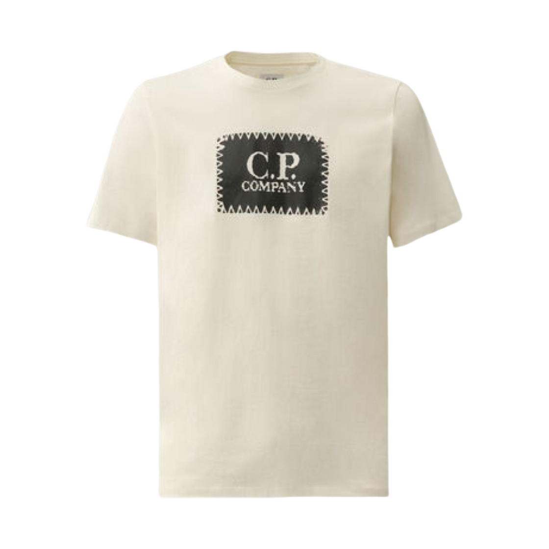 16CMTS042A005100W103 C.P. Company 30/1 Jersey Label Style Logo T-Shirt Gauze White - 24SS