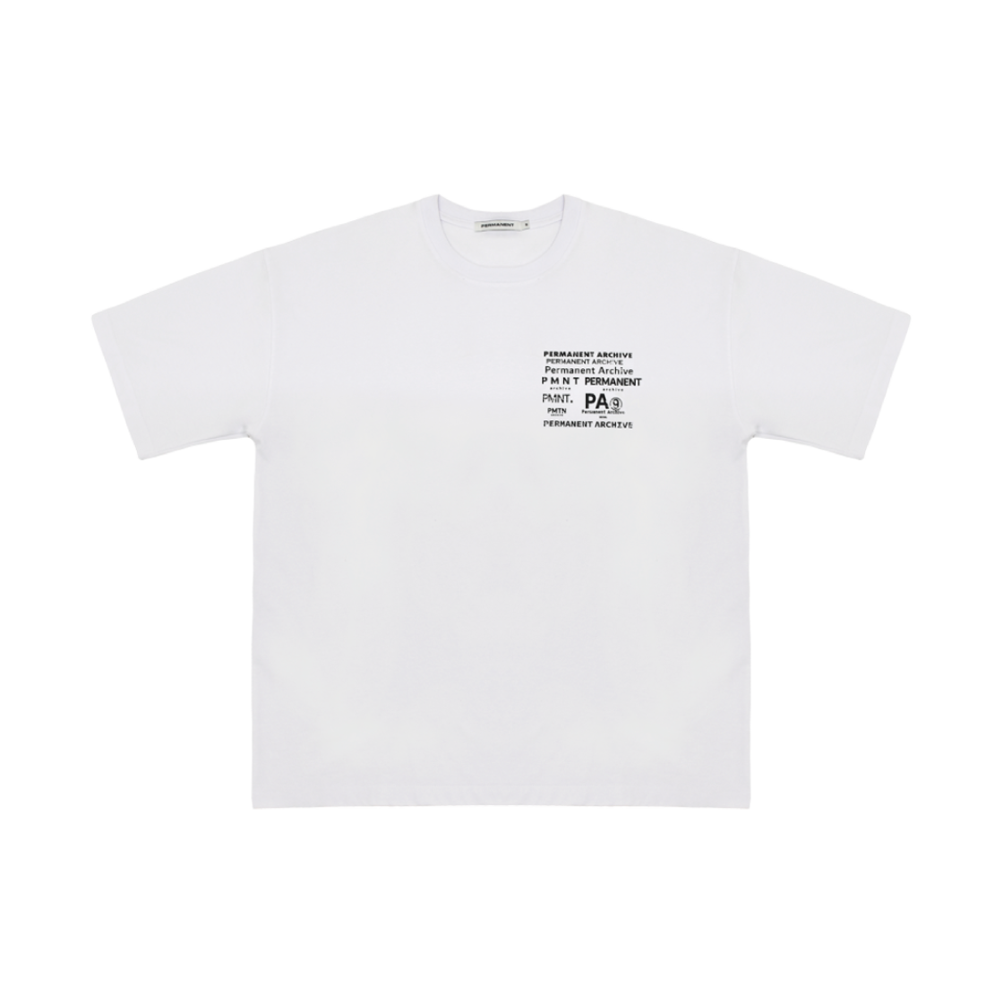 퍼머넌트 아카이브 레터링 티셔츠 화이트(Permanent Archive Lettering T-Shirt White)