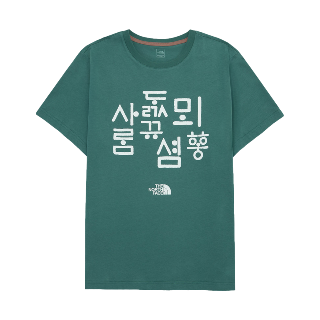 NT7UR54H The North Face Tnf Hangeul S/S Roundneck T-Shirt 6 Green Bay