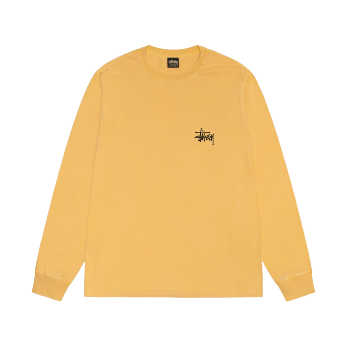 스투시 베이직 스투시 피그먼트 다이드 롱슬리브 티셔츠 허니 2023(Stussy Basic Stussy Pigment Dyed LS T-Shirt Honey 2023) - 2
