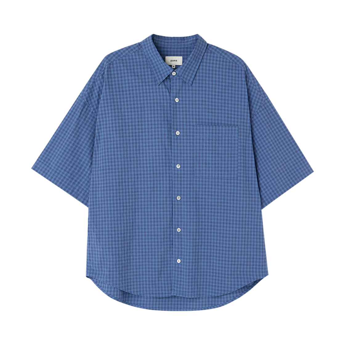 르아브 쿠와무라 카이로 반팔 셔츠 블루(LEARVE Kuwamura Kairo Short Sleeve Shirt Blue)