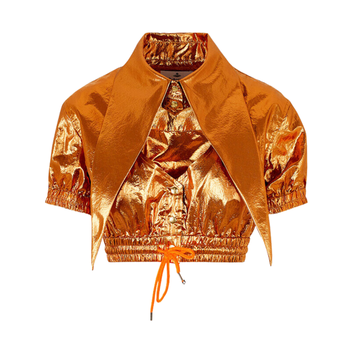 (W) 비비안 웨스트우드 크롭 하트 셔츠 코퍼((W) Vivienne Westwood Cropped Heart Shirt Copper) - 1
