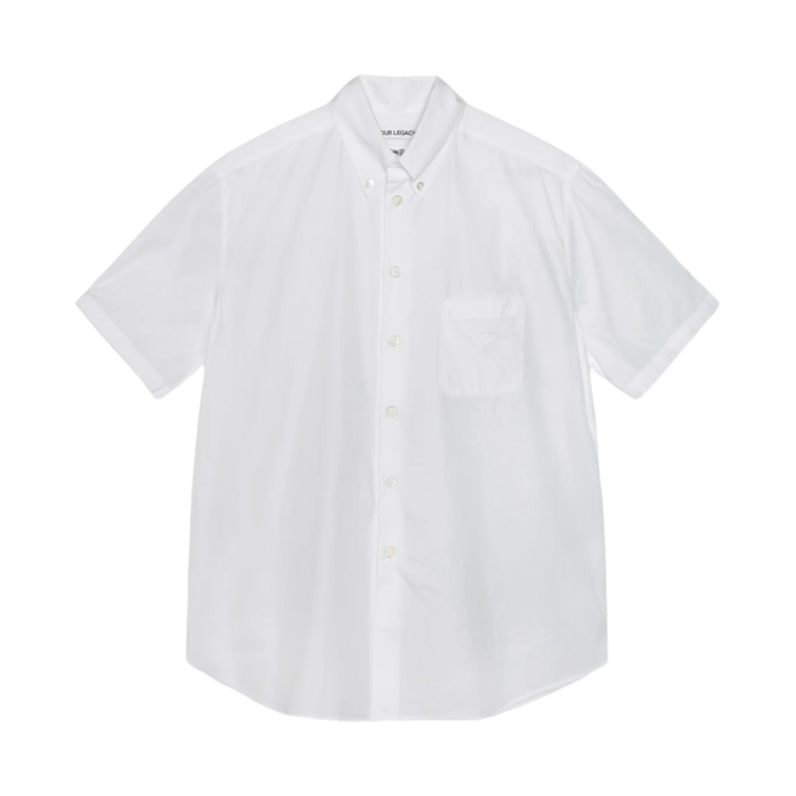 스투시 x 아워레가시 워크샵 보로우드 셔츠 숏 슬리브 화이트 포플린(Stussy x Our Legacy Work Shop Borrowed Shirt Short Sleeve White Poplin)