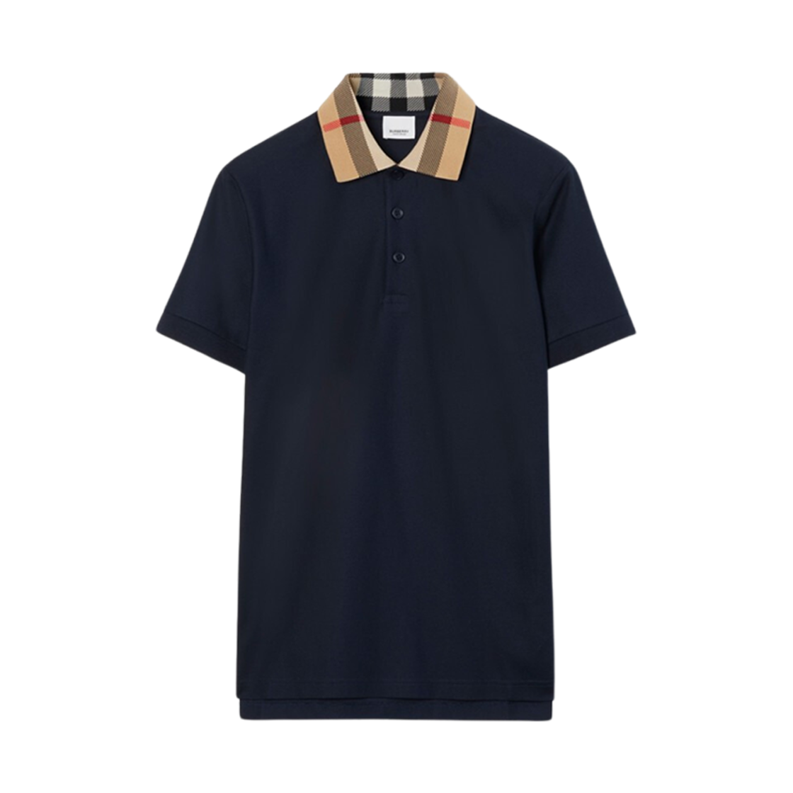 8072661 Burberry Cotton Polo Shirt Smoked Navy