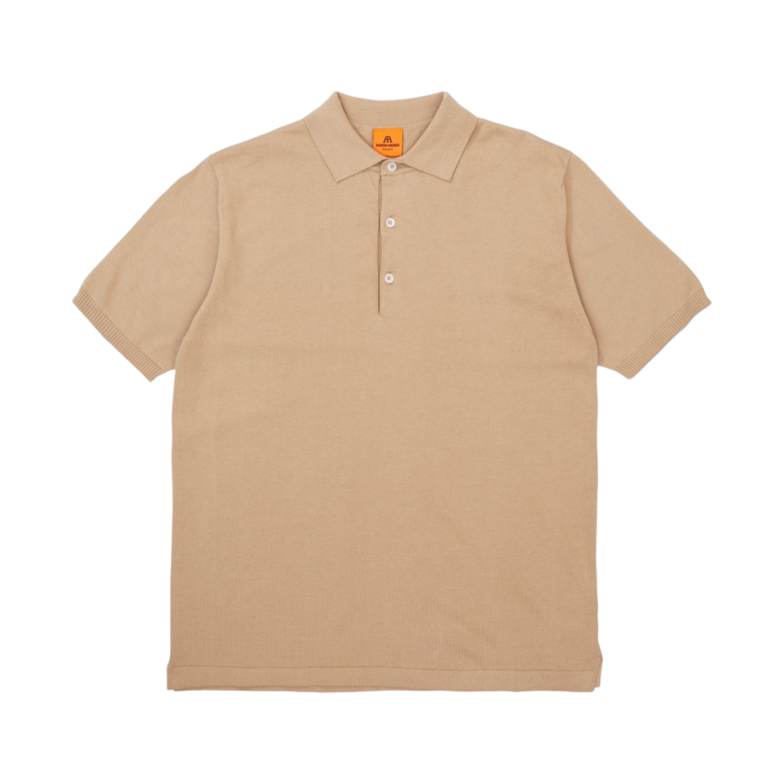 - Andersen Andersen Polo Short Sleeve Shirt Camel