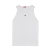 Diesel T-Lifty-D Tank Top with Mini D Logo Patch White