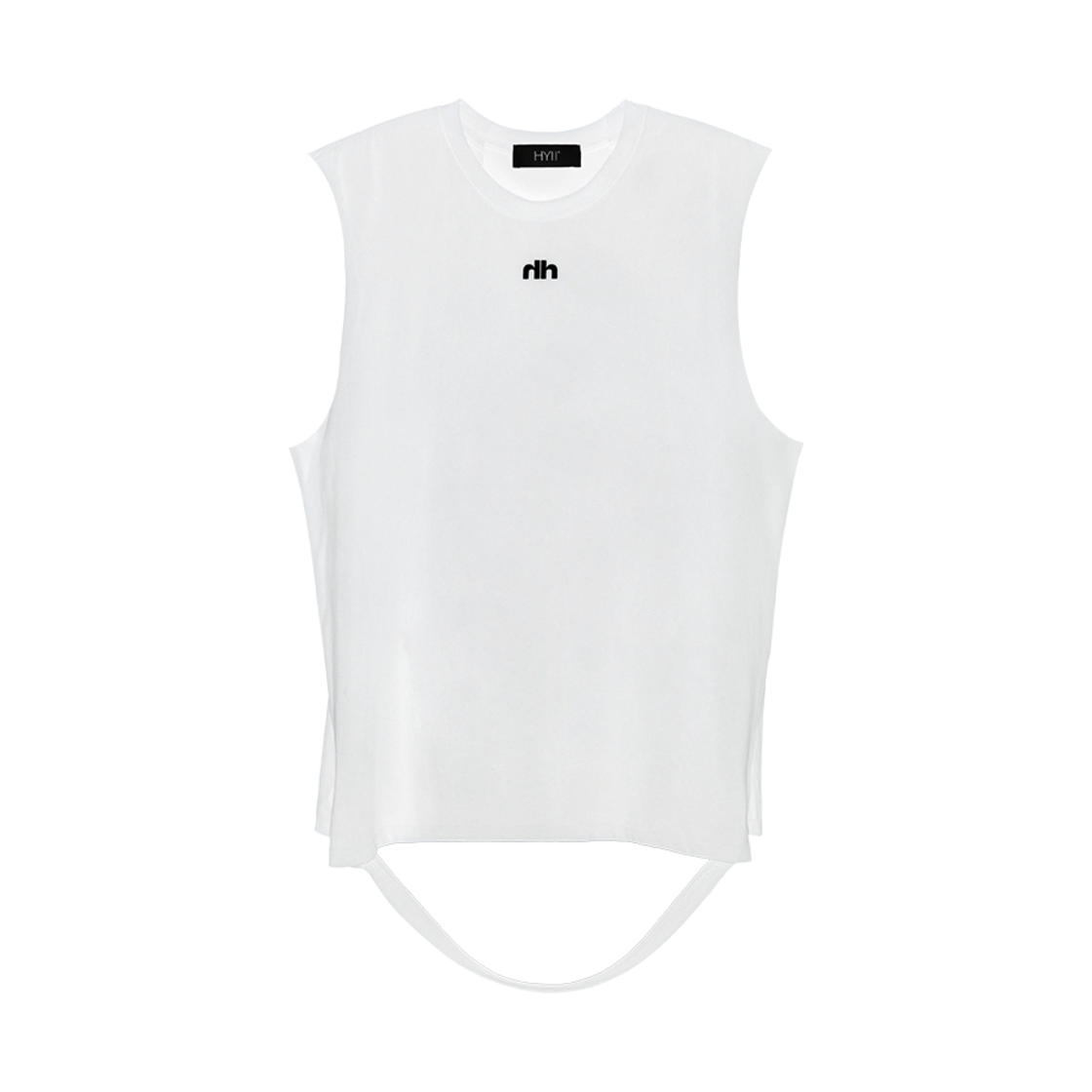 하이투 슬릿 햄 슬리브리스 화이트(HYII Slit Hem Sleeveless White)