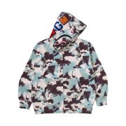 BAPE Map Camo Shark Relaxed Fit Full Zip Hoodie Multi