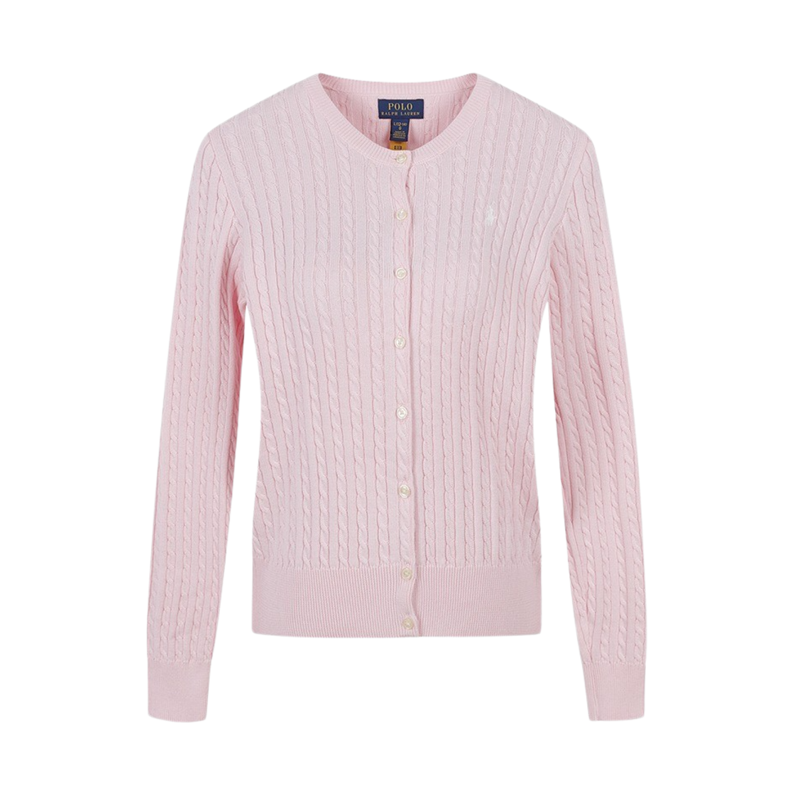 [30%적립] 폴로 랄프 로렌 칠드런 미니 케이블 코튼 가디건 핑크([30%적립] Polo Ralph Lauren Children Mini Cable Cotton Cardigan Pink)