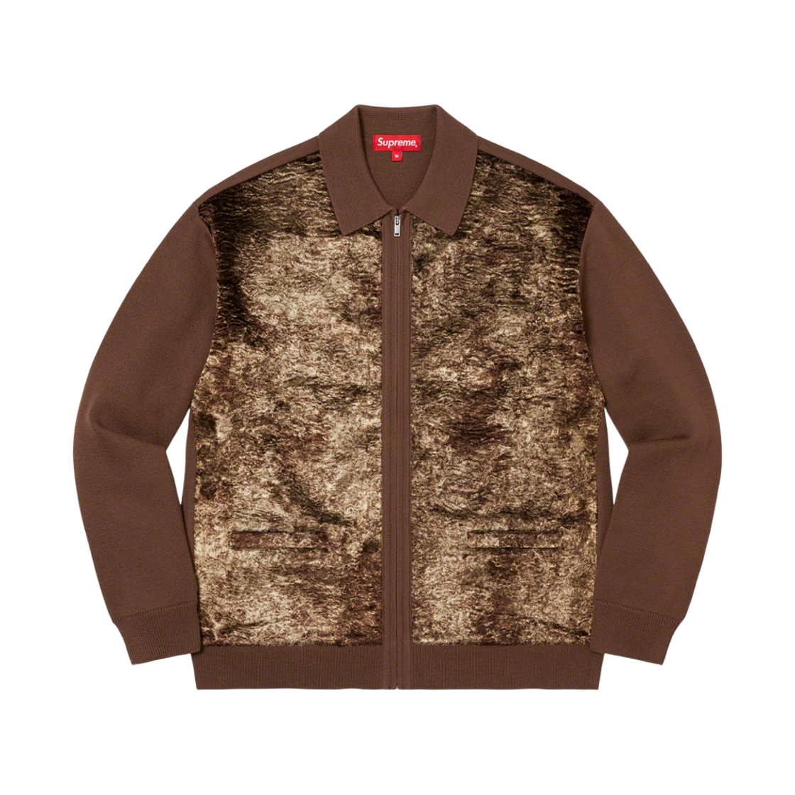 슈프림 포우 퍼 집업 가디건 브라운 - 22FW(Supreme Faux Fur Zip Up Cardigan Brown - 22FW) - 1