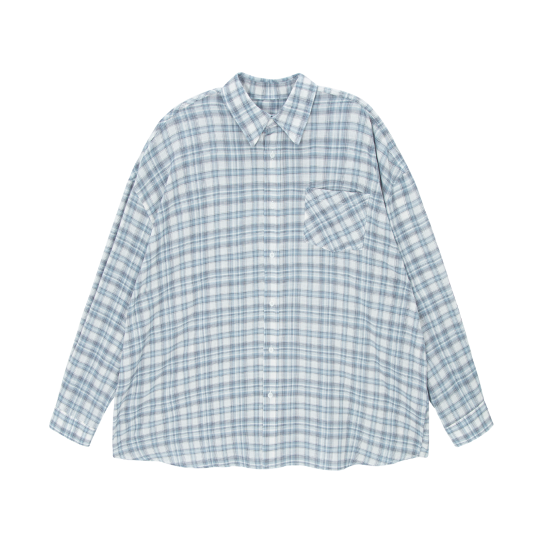 HR25SUMMER24 Hono Report Oversized Shirts Sky Blue