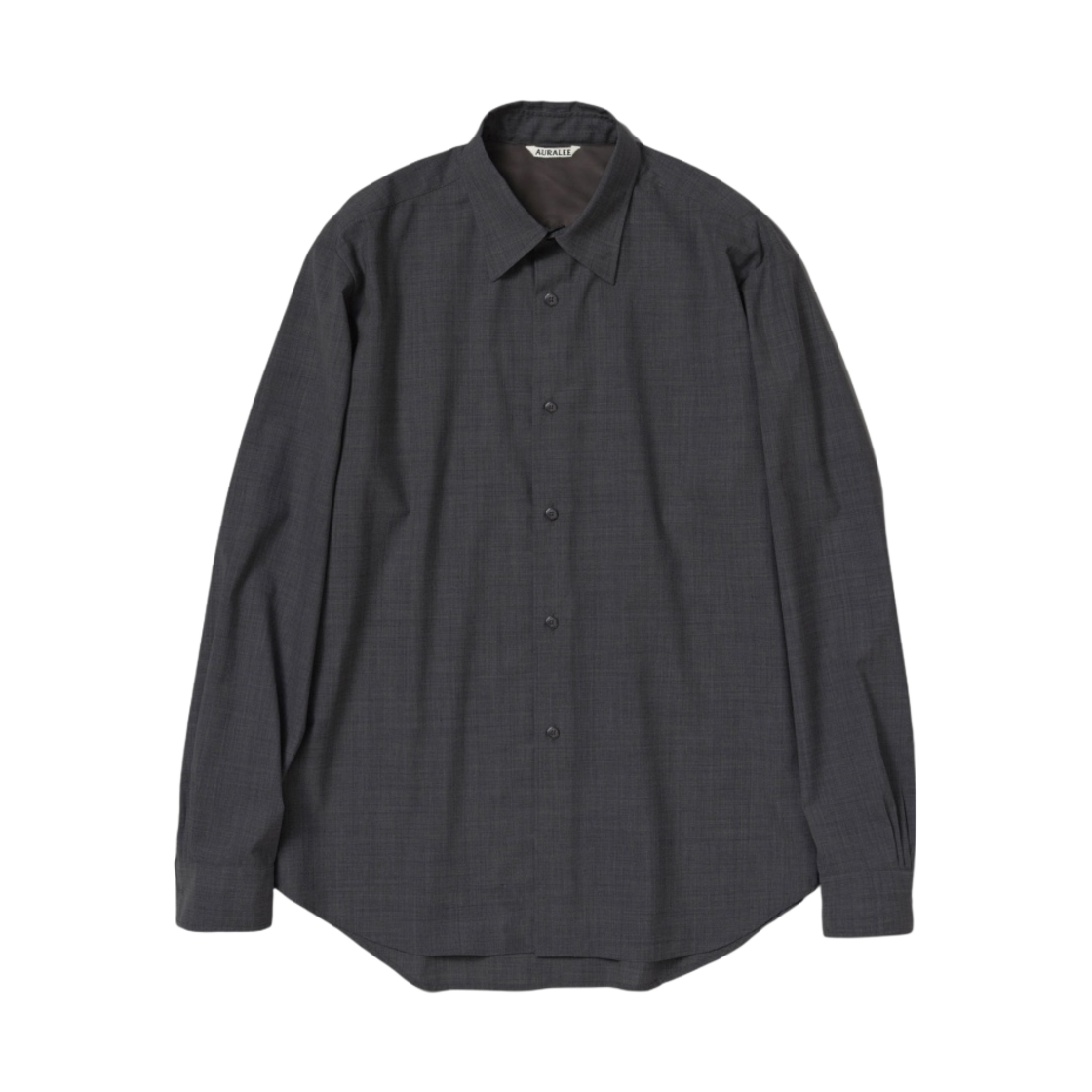 오라리 슈퍼 파인 트로피칼 울 셔츠 탑 차콜 - 23SS(Auralee Super Fine Tropical Wool Shirt Top Charcoal - 23SS) - 1