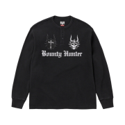 Supreme x Bounty Hunter Thermal Henley L/S Top Black - 23FW