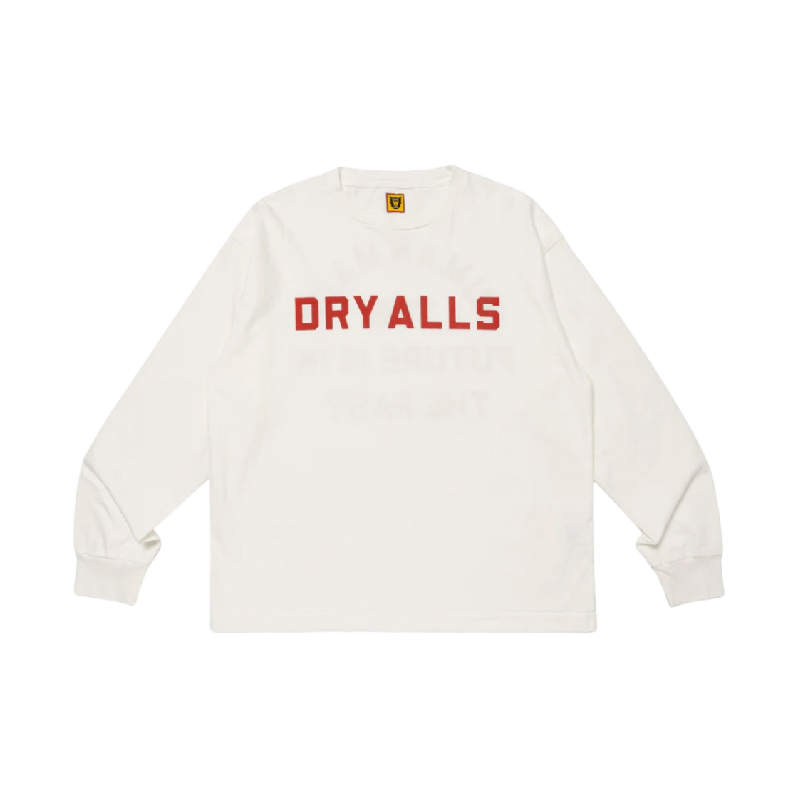 휴먼 메이드 그래픽 롱슬리브 티셔츠 화이트