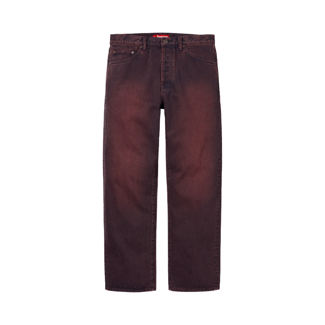 슈프림 레귤러 진 오버다이드 레드 - 25SS(Supreme Regular Jean Overdyed Red - 25SS) - 1