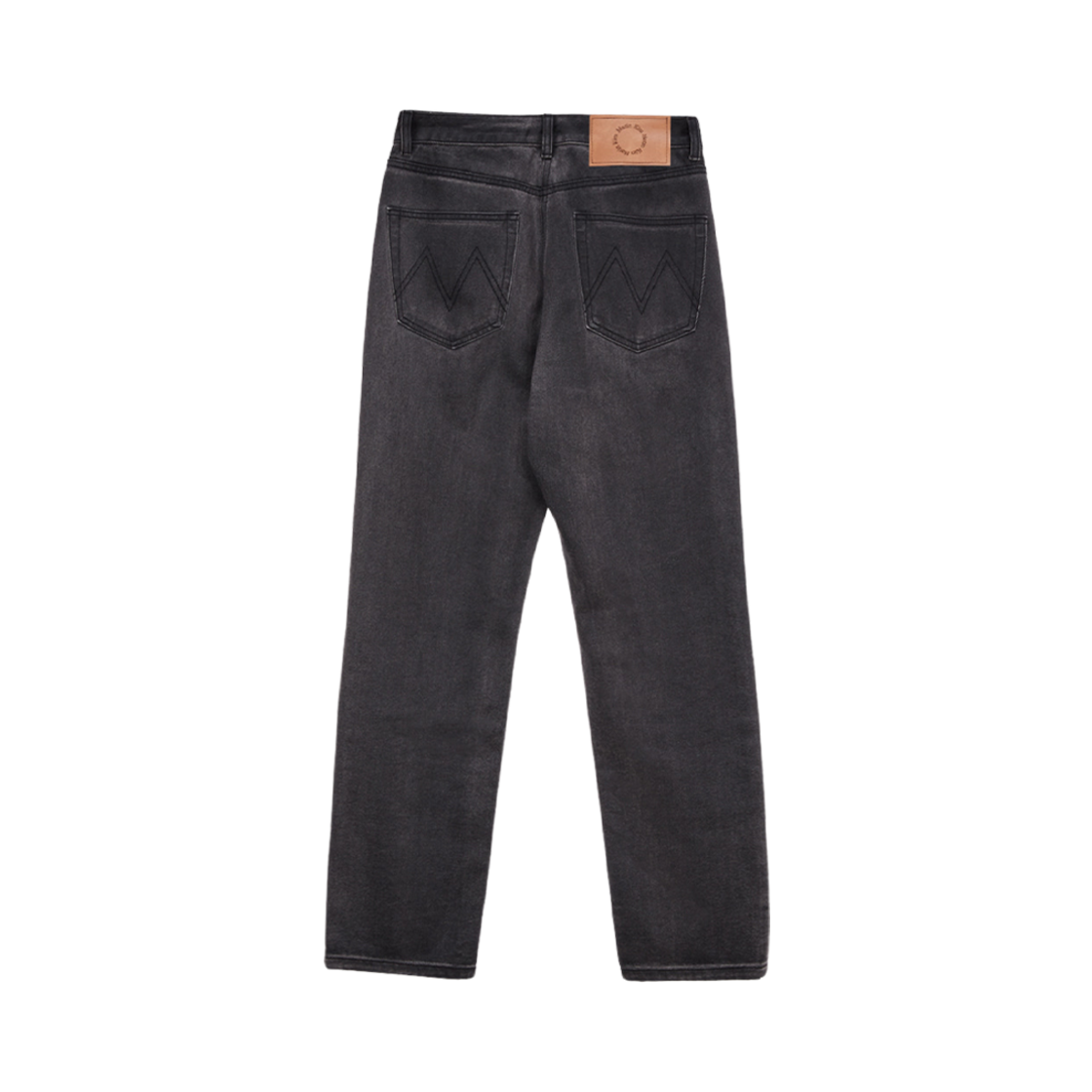 (W) 마뗑킴 코팅 워시드 데님 팬츠 블랙((W) Matin Kim Coating Washed Denim Pants Black) - 2