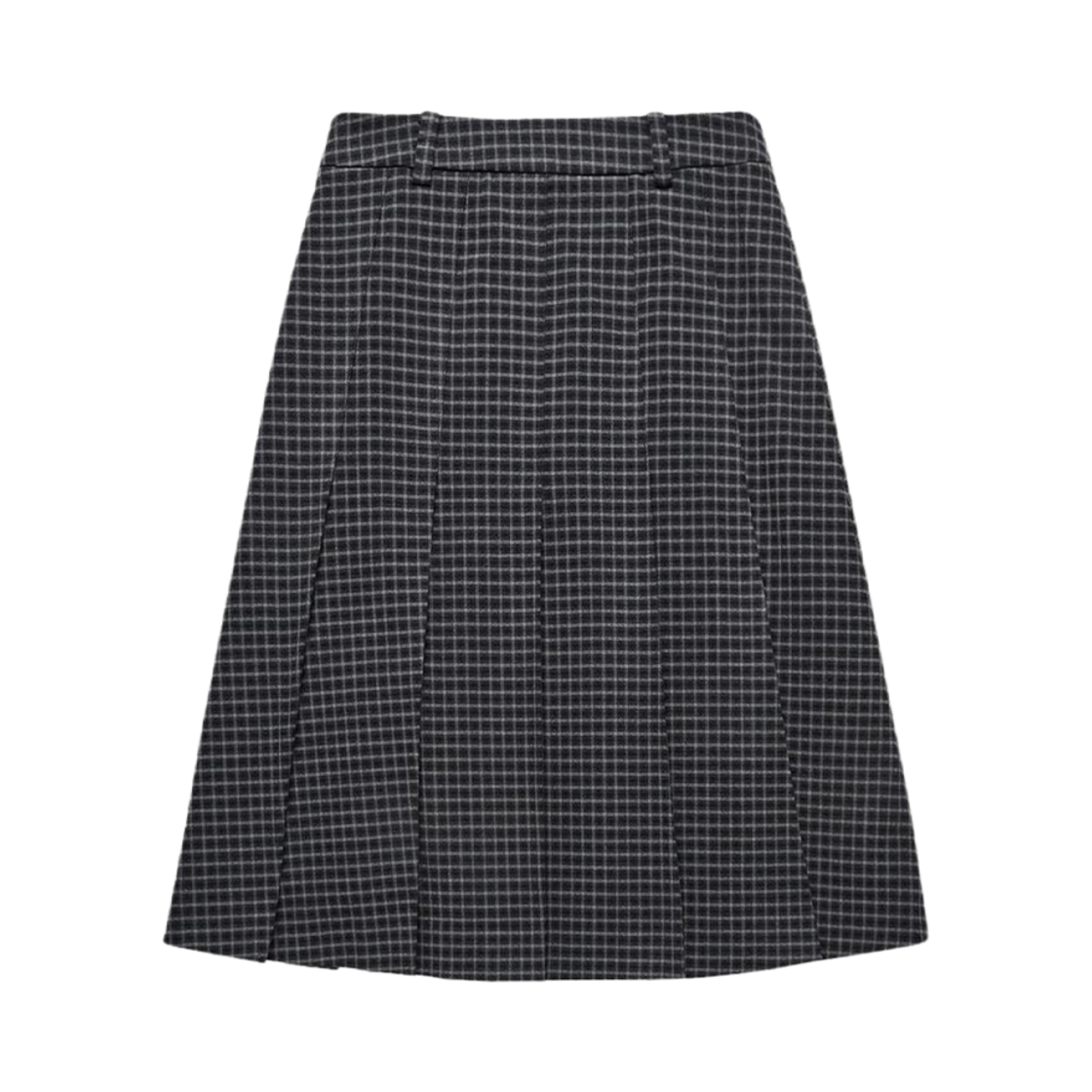 (W) 던스트 플란넬 플리츠 미디 체크 스커트 체크((W) Dunst Flannel Pleats Midi Check Skirt Check) - 2