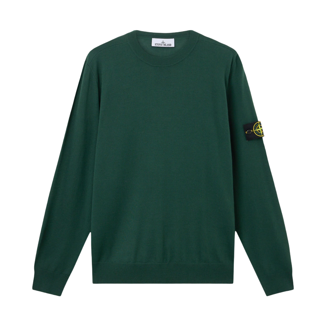 K2S1551000-71S00C4-V005E Stone Island 5100071 Light RWS Pure Wool Crewneck Jumper with Raised Stitch Details Juniper - 25FW