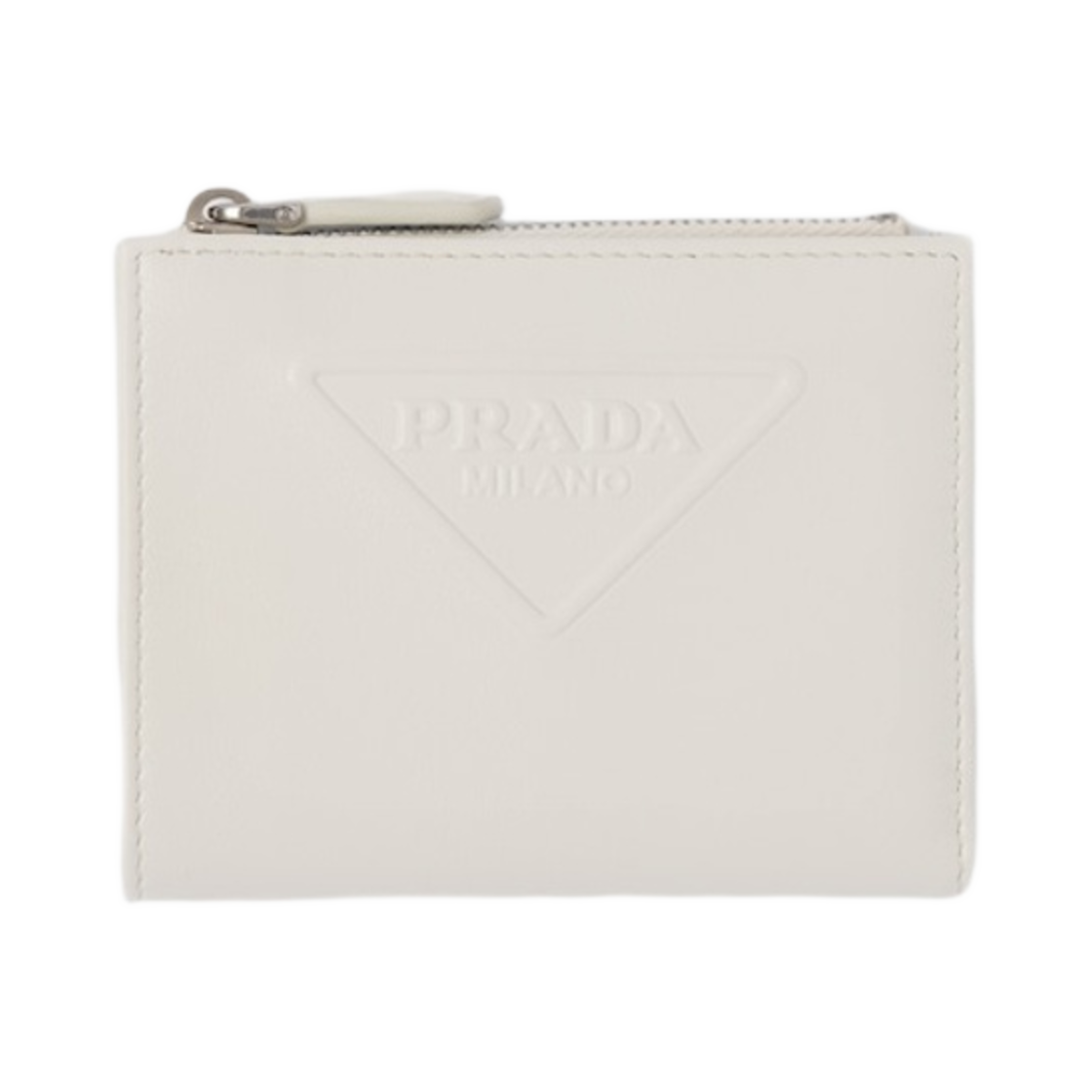 프라다 스몰 레더 월렛 화이트(Prada Small Leather Wallet White) - 1