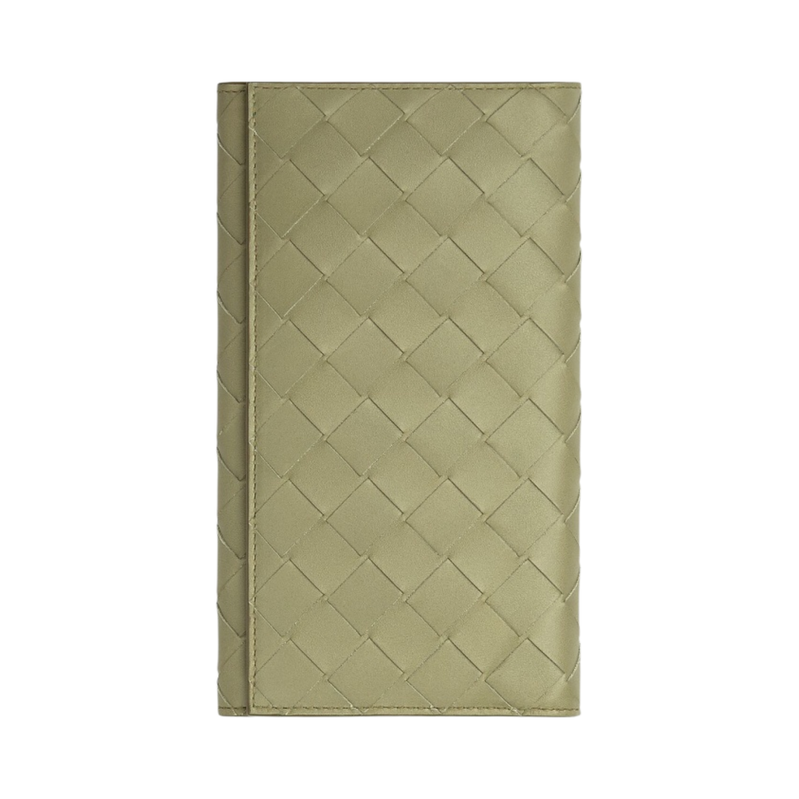 보테가 베네타 인트레치아토 장지갑 트래버틴 패러킷(Bottega Veneta Long Intrecciato Wallet Travertine Parakeet) - 1