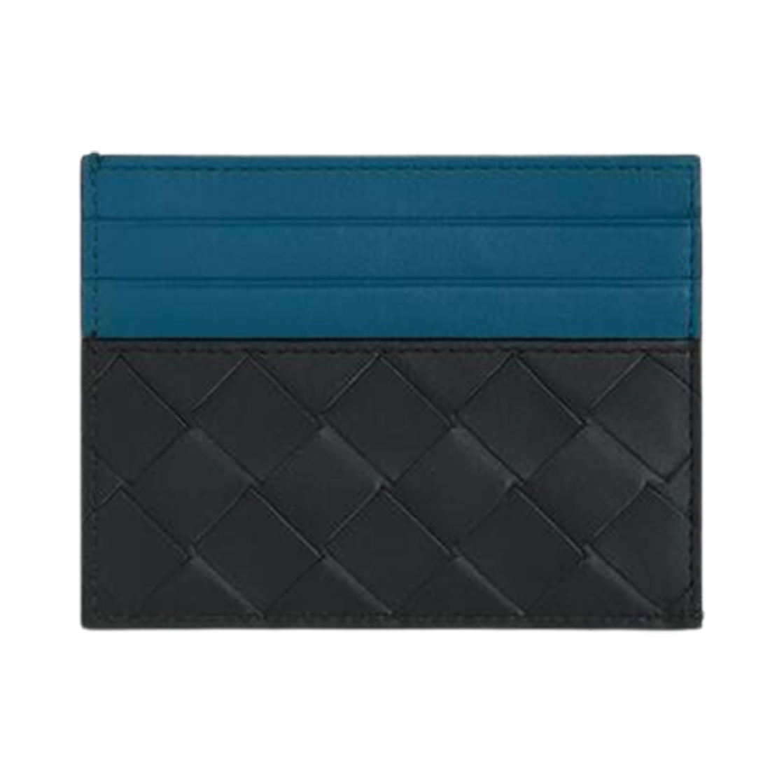 보테가 베네타 인트레치아토 크레딧 카드 케이스 아두와즈 딥 퍼시픽(Bottega Veneta Intrecciato Credit Card Case Ardoise Deep Pacific) - 3