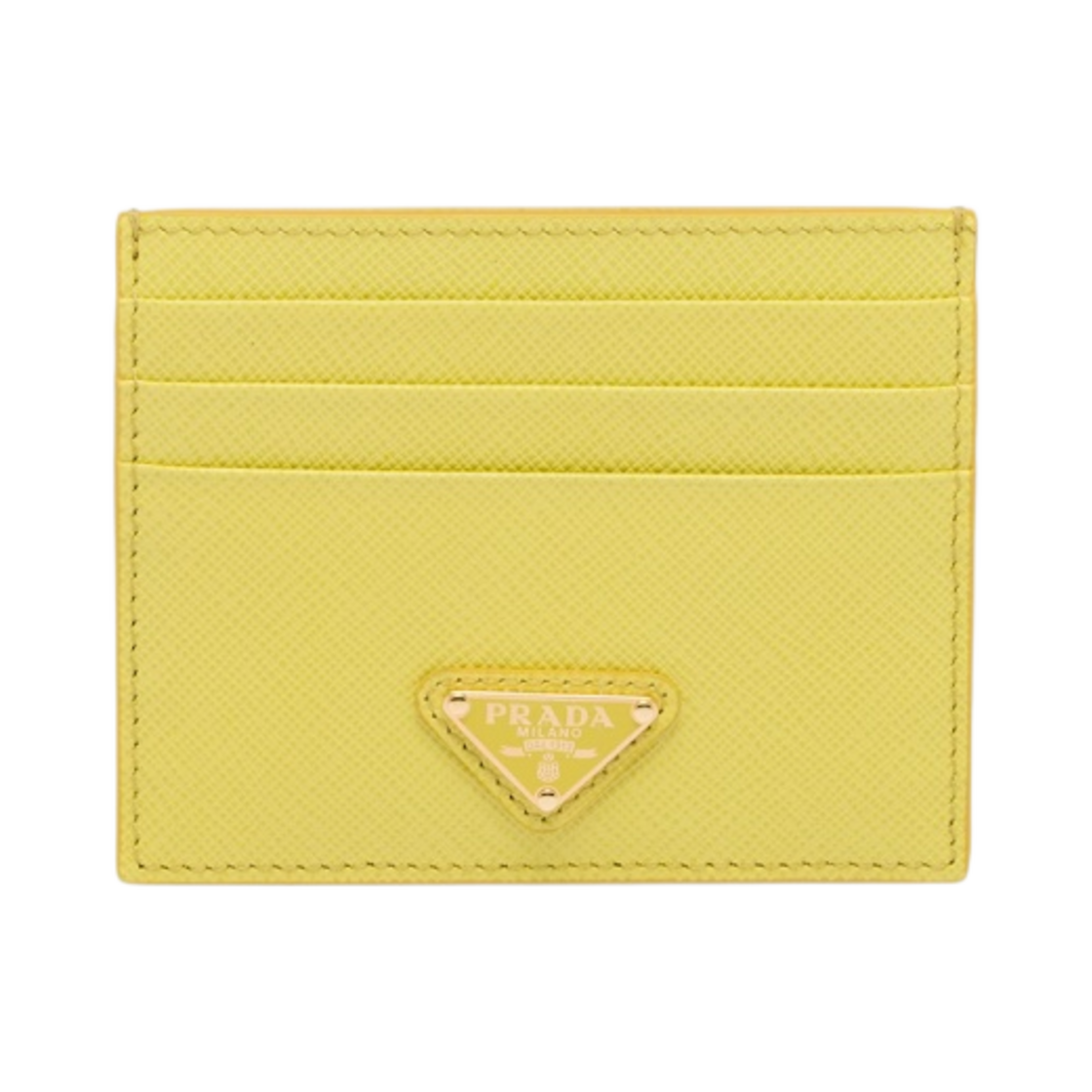 프라다 사피아노 레더 카드 홀더 시트론 옐로우(Prada Saffiano Leather Card Holder Citron Yellow) - 1
