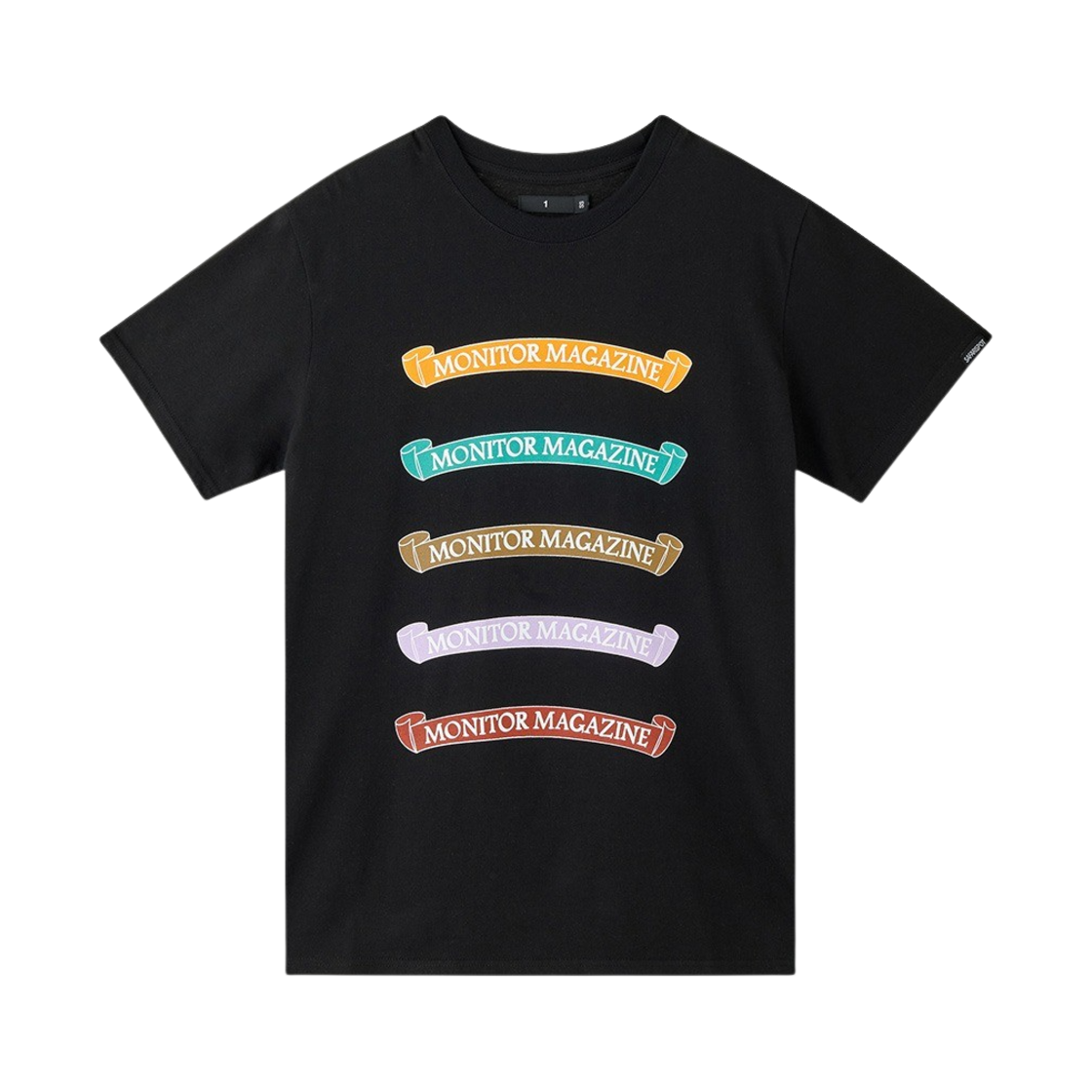 사파리스팟 플래그 매거진 티 블랙(Safarispot Flag Magazine Tee Black) - 1