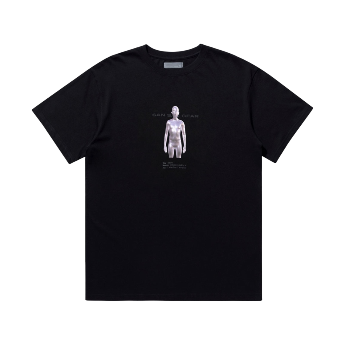 산산기어 크롬 바디 티셔츠 블랙 - 23SS(Sansan Gear Chrome Body T-Shirt Black - 23SS) - 1