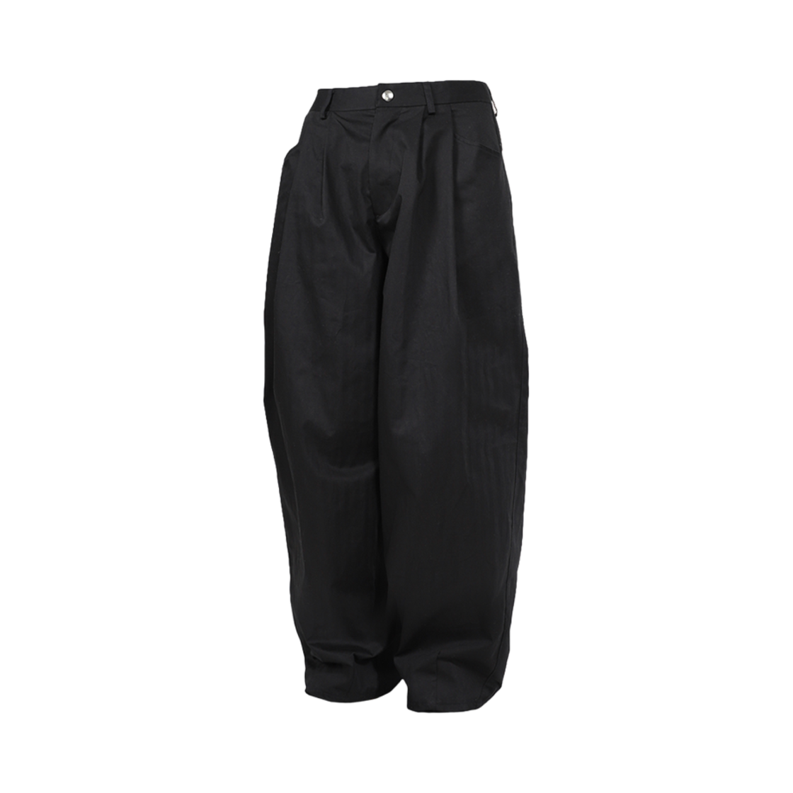 24FW-TTBBPC Traktat 4WD Two Tuck Back Buckle Pants Herringbone Twill Black