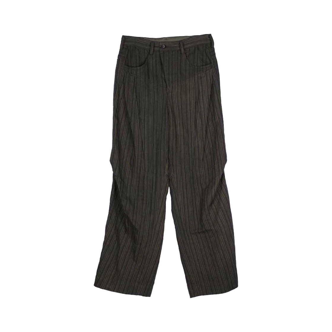 지기첸 와이드 레그 롱 트라우저 브라운(Ziggy Chen Wide Leg Long Trousers Brown)