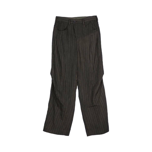 KM4BPALZC03BR Ziggy Chen Wide Leg Long Trousers Brown