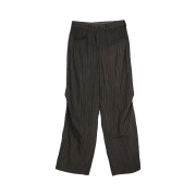 Ziggy Chen Wide Leg Long Trousers Brown