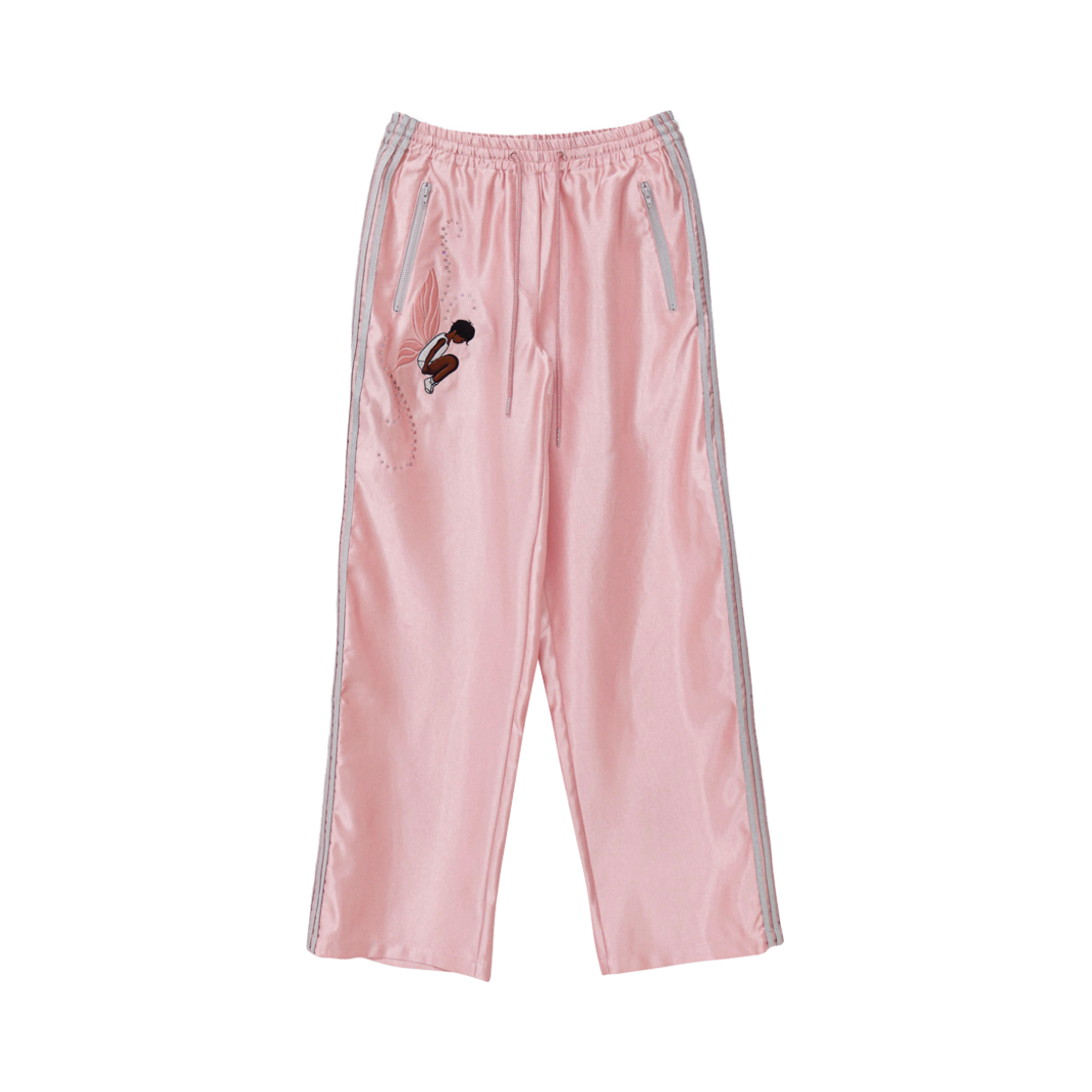 나비버스 제이 사틴 팬츠 핑크(NAVIVERSE Jay Satin Pants Pink)
