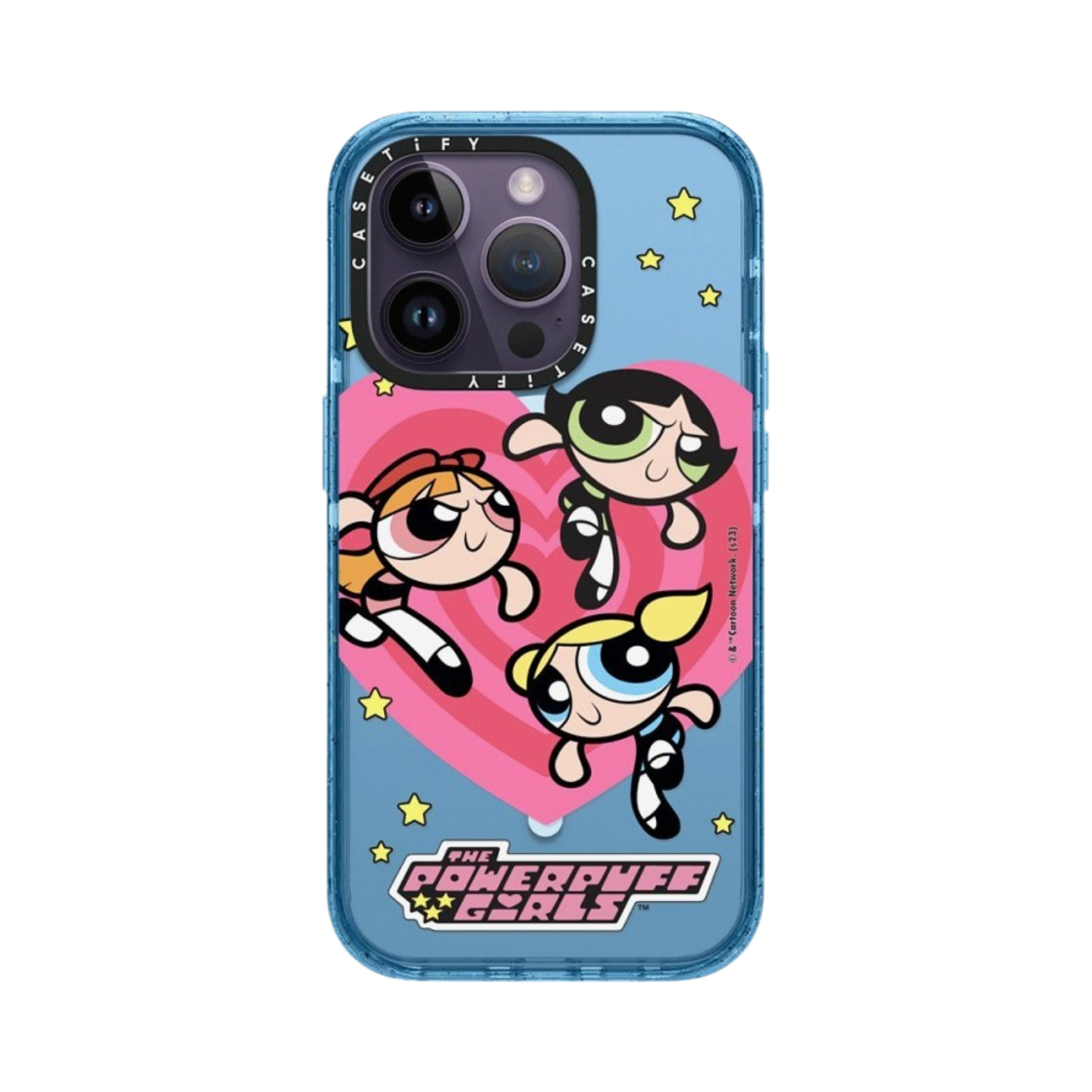 케이스티파이 x 파워퍼프걸 아이폰 하트 맥세이프 임팩트 케이스 반투명 시에라 블루(Casetify x The Powerpuff Girls iPhone Heart Magsafe Impact Case Sheer Sierra Blue) - 2