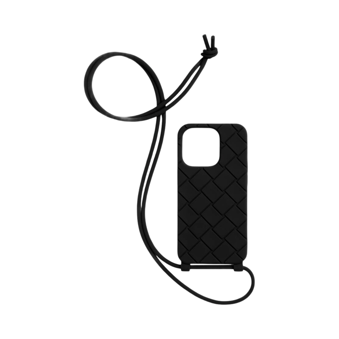 보테가 베네타 아이폰 14 프로 케이스 온 스트랩 블랙(Bottega Veneta iPhone 14 Pro Case On Strap Black)