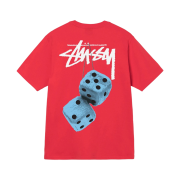 Stussy Fuzzy Dice T-Shirt Red