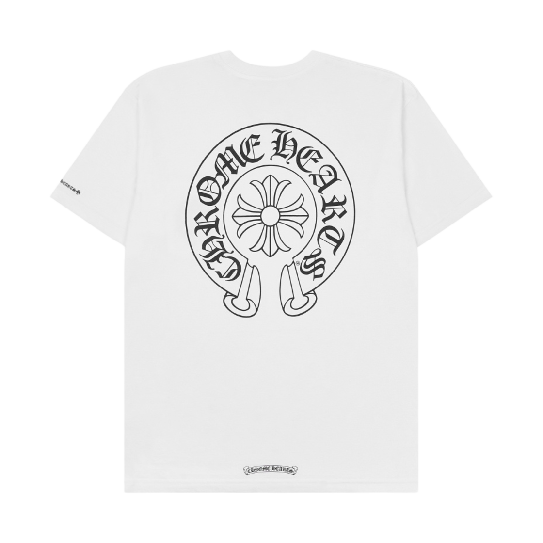 크롬하츠 홀스슈 로고 포켓 티셔츠 화이트(Chrome Hearts Horseshoe Logo Pocket T-Shirt White)