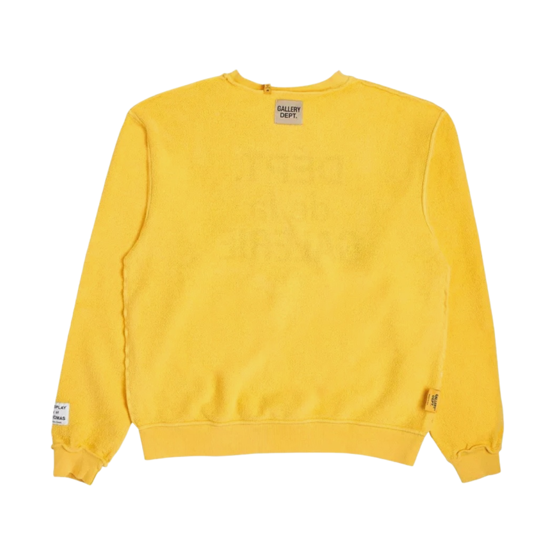 갤러리 디파트먼트 아트 댓 킬 리버시블 크루넥 옐로우(Gallery Dept. Art that Kills Reversible Crewneck Yellow) - 4