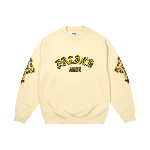 Palace Saints Crew Soft White - 24SS