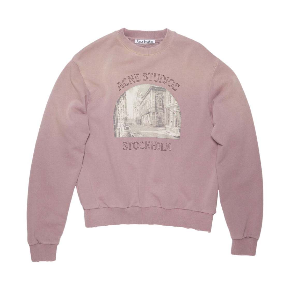 AI0133-ADF (W) Acne Studios Printed Sweater Dusty Purple