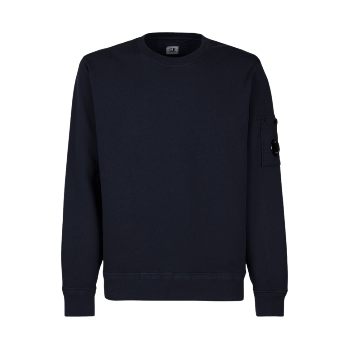 C.P. 컴퍼니 코튼 플리스 스웨트셔츠 토탈 이클립스 블루 - 23SS(C.P. Company Cotton Fleece Sweatshirt Total Eclipse Blue - 23SS) - 1