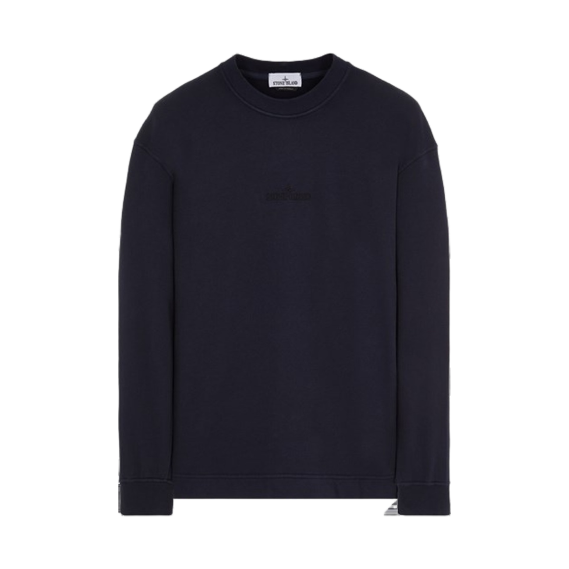 스톤 아일랜드 65477 브러쉬드 코튼 플리스 가먼트 다이드 크루넥 스웨트셔츠 네이비 블루 - 23FW(Stone Island 65477 Brushed Cotton Fleece Garment Dyed Crewneck Sweatshirt Navy Blue - 23FW) - 1