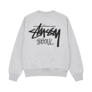 Stussy Stock Seoul Crew Ash Heather