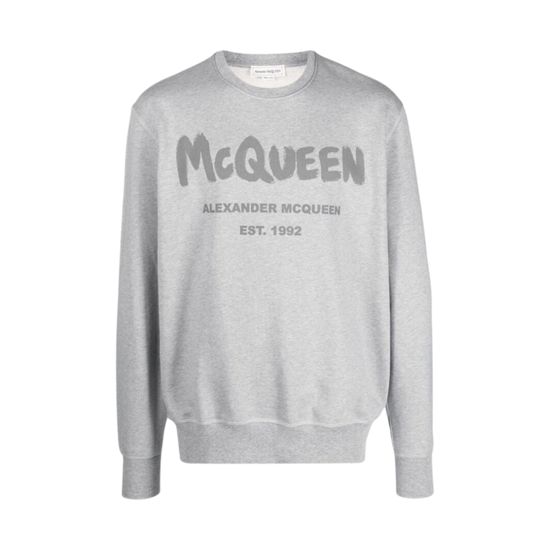 688713QVZ810922 Alexander McQueen Graffiti Sweatshirt Grey