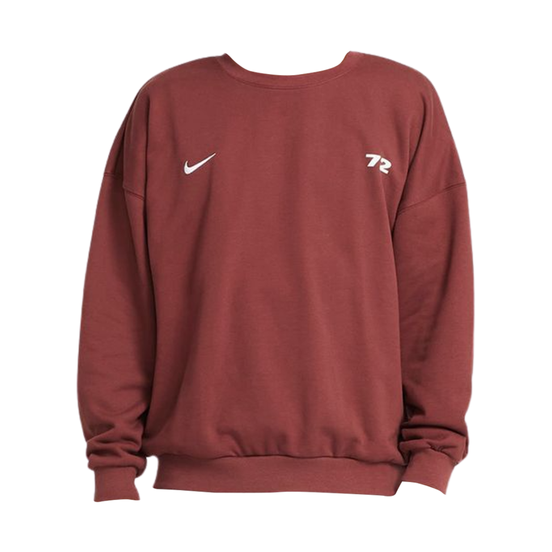 나이키 클럽 오버사이즈 크루넥 스웨트셔츠 다크 포니 화이트(Nike Club Oversized Crewneck Sweatshirt Dark Pony White) - 1