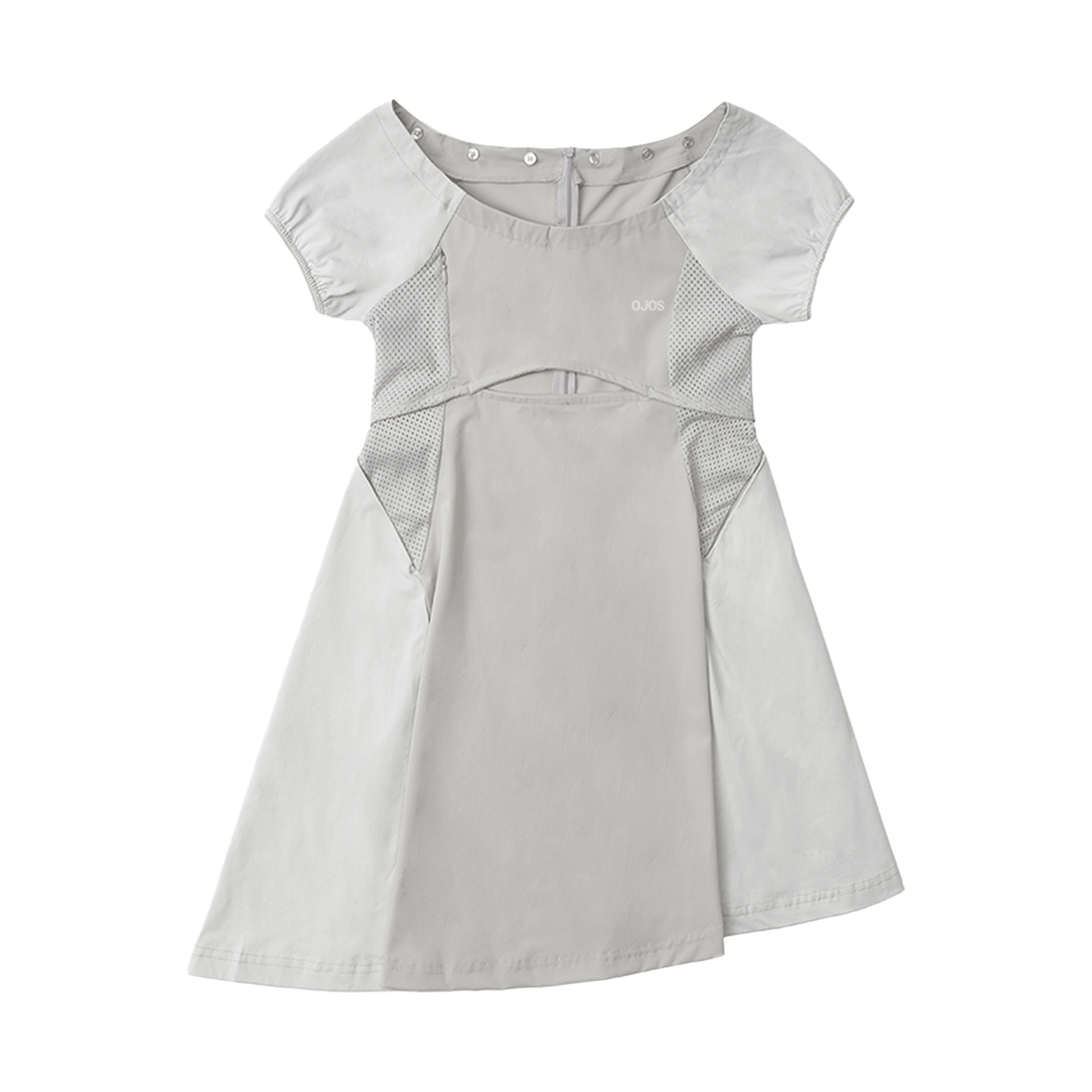 오호스 캡슬리브 슬릿 미니 드레스 그레이