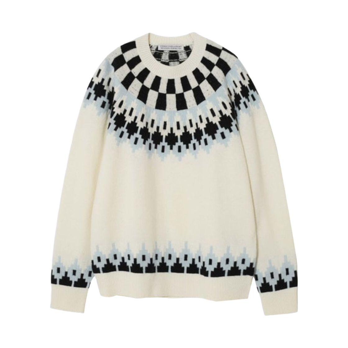 언더커버 x 프라그먼트 UC2C9904-1 울 니트 풀오버 오프 화이트(Undercover x Fragment UC2C9904-1 Wool Knit Pullover Off White)