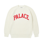 Palace Collegiate Knit White - 21FW