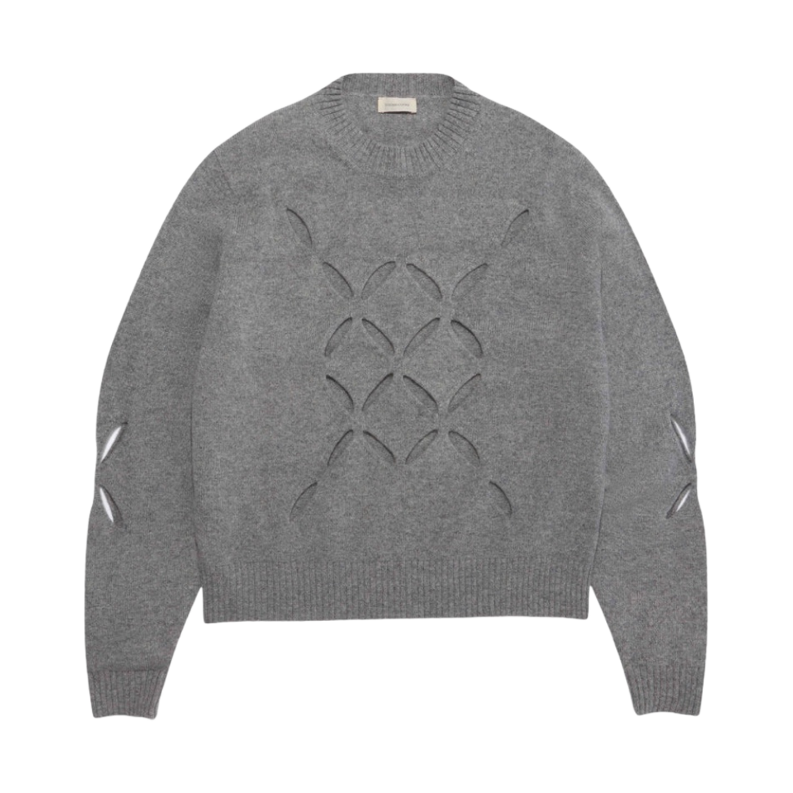 스테판 쿡 슬래쉬 점퍼 그레이(Stefan Cooke Slashed Jumper Grey)